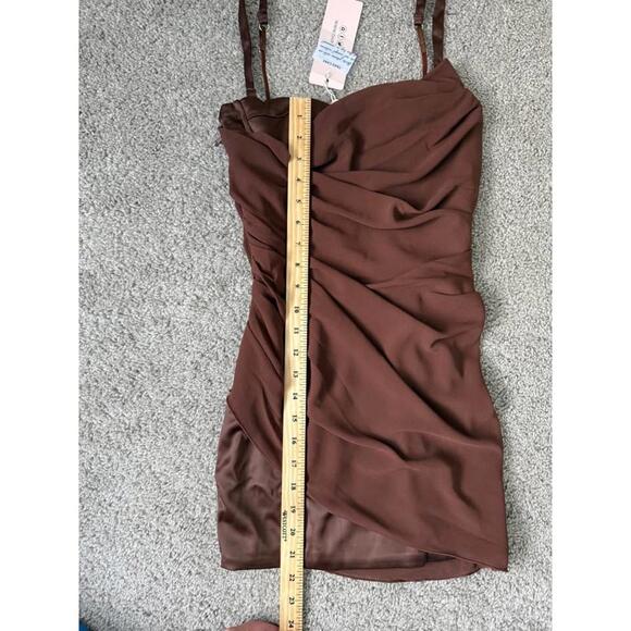 Oh Polly Brown Mini Dress - Picture 5 of 8